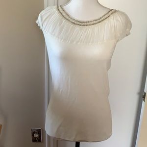 Willi Smith size medium sweater with pearl accents